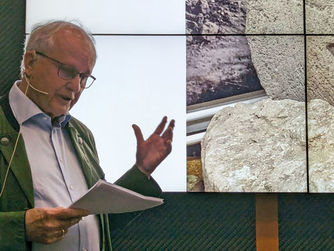 Harald Marschner präsentierte einen Einblick in die Mühlsteinforschung.