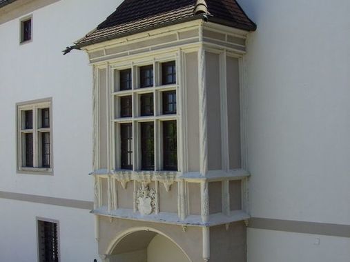 Burg Wels, Detail außen.