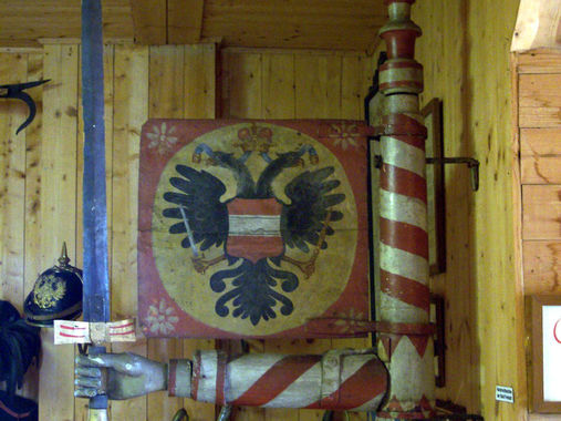 Schwertarm, Zeichen der Gerichtsbarkeit, Mühlviertler Schlossmuseum Freistadt