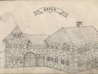 Skizze der Familie Johann Ortner - Steinbloßhof "Hofer" in Ottenschlag