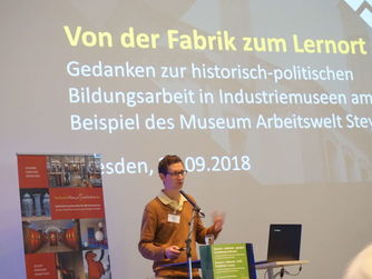 Robert Hummer bei der Präsentation des Museum Arbeitswelt in Steyr