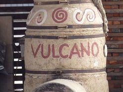 Brennofen "Vulcano" ijn der Mühlviertler Keramikwerkstätte Hafnerhaus in Leopoldschlag